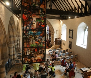 Gallery cafe at Yarpole. Set up with the church it's a lovely location