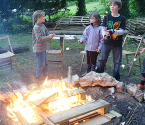 Toasting Marshmallows at the Radstock Scout Hut