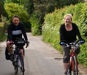 Kevin and pauline approach Stinchcombe