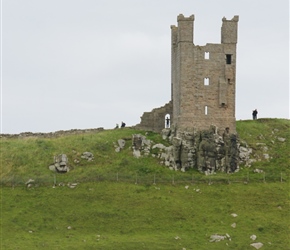 Walking towards Dunstanburgh Castle