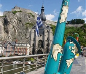 Dinant had lots of colorful Saxaphones dotted about the place