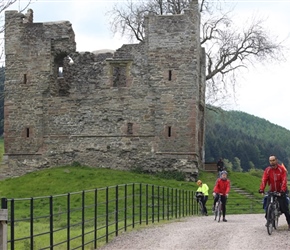 Phil Toy, Jo and Penny leave Hopton Castle
