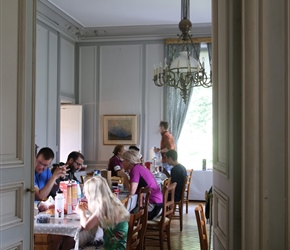 Breakfast at Chateau de Perron
