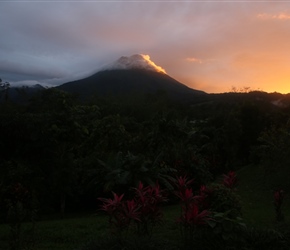 Sunset over Arenal Volcano 