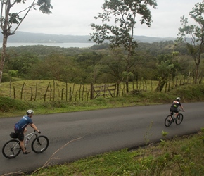 Ian descends past Lake Arenal