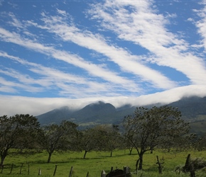 Clouds over Miravalles Volcano