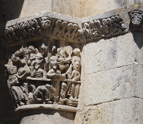 Carving in Abbey Column