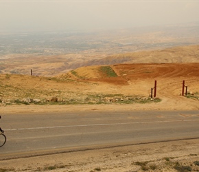 Firas descends from Mount Nebo