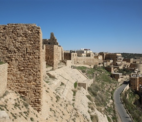 East Flank of Kerak Castle