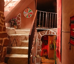 Dana Towers is a series of converted houses, full of narrow staircases and quirky areas