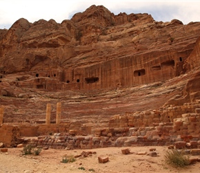 The Theatre in Petra, originally Hellenistic in design and dating from the 1st century AD was refurbished by the Romans after they annexed Nabatea in 106AD