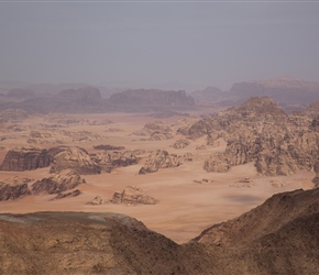 View of Wadi Rum from Um Addami mountain