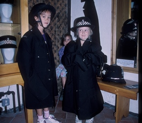 Louise and Lucy Klemperer in police uniform at Ripon Gaol