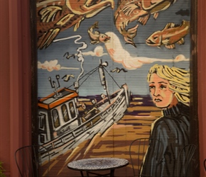 Cafe mural in Reykjavik
