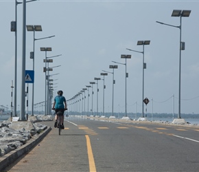 The causeway after Sangupiddi Bridge where you are in effect crossing the Indian Ocean