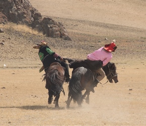 Bushkashi – Tug of war played on horseback with goatskin