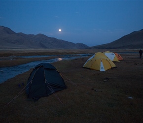 We had a full or foolish moon for much of the trip, so truly dark skies were missed, but it lit our campsite