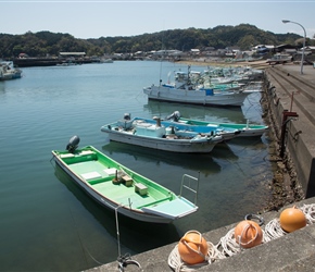 Mugi Port, the first town we went through after the coast road