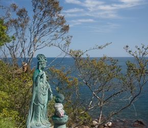 Buddha statue by the sea