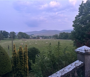 We had an amazing view of the Howgills from Brownber Hall