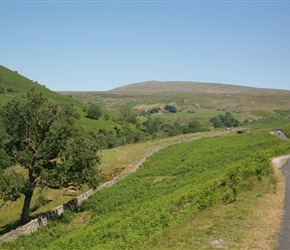 We climbed the valley to the North East of Kirkby Lonsdale
