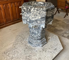 Font in Kirkby Lonsdale Church