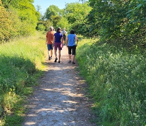 On the rest day we walked the nature trail along the old railway line close to the hall