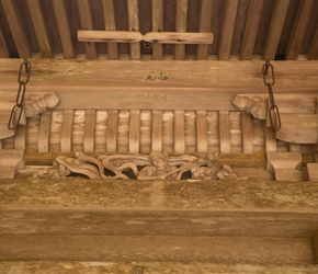 The wooden carvings in Temple 21 were remarkable