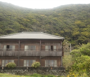 We had stayed at an old restored Ryokan, the Misaki Kanko Hotel. The view from the sea side