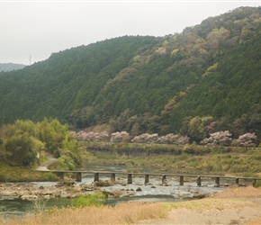Jogu Collapsible bridge along the Shimanto River