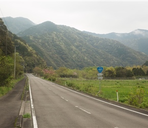Route 441 as it progessed down the Shimanto River Valley