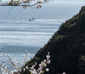 The large climb around Kakinoura was very scenic with distant views of the sea and fishing boats