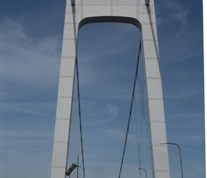 Crossing Hakata-Ōshima large bridge