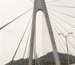 Kevin crosses Ikuchi Bridge