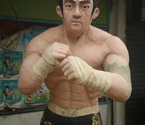 Kick Boxer statue, One of Thailands favorite sports