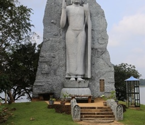 Buddha Statue overlooking Giritale Wewa