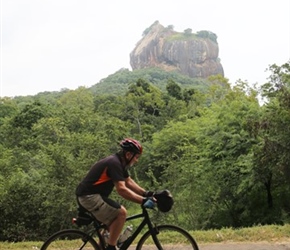 Philip Ellis passes Sigiriya Rock Fortress
