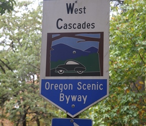 We're following the West Cascades Scenic drive