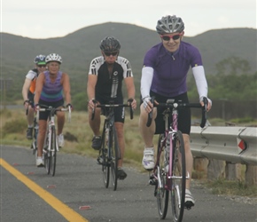 Diane, Bruce and Shery on R60, 20km from Nuy Farm