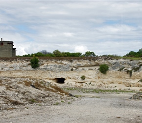Limestone quarry where the inmates checked the rock away