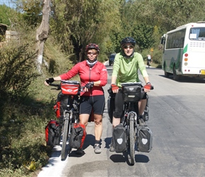 Two Dutch Cyclists whom we met at coffee stop
