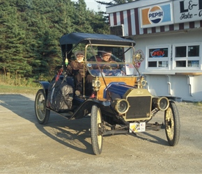 Model T ford still in action at Rockdale