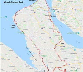 To circumnavigate the Wirral